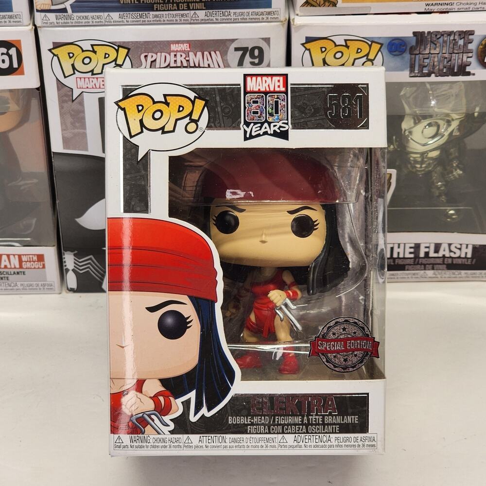 Funko POP! Marvel 80 Years Fye Exclusive Elektra 581 Bobble Head